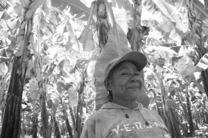 Une femme productrice de bananes membre de la coopérative agricole APPBOSA au Pérou